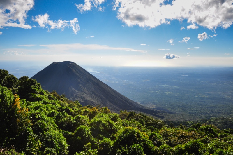 Izalco Volcano from Cerro Verde National Park, El Salvador. 