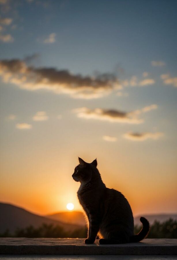 Cat viewing skies