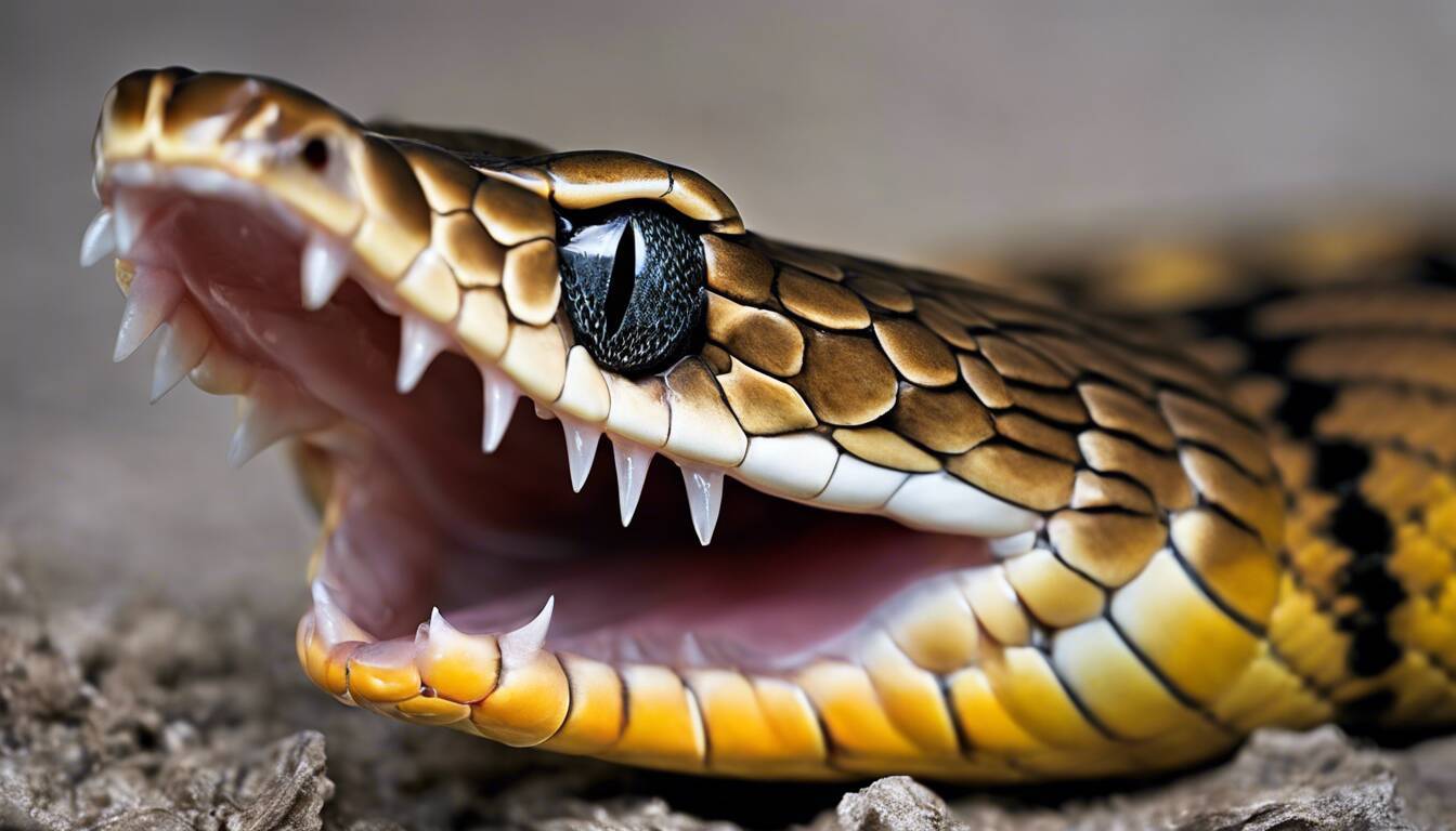 do snakes have bottom fangs