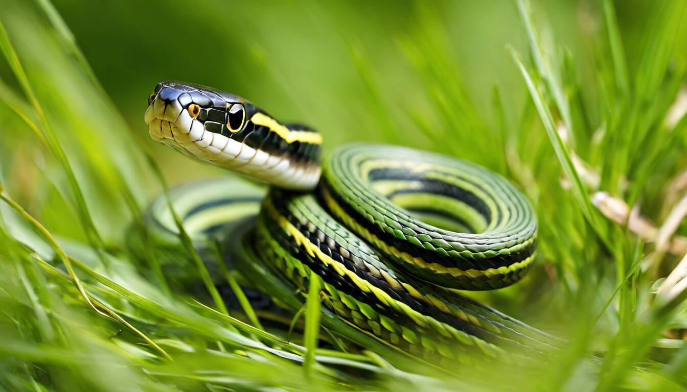 grass snake vs garter snake