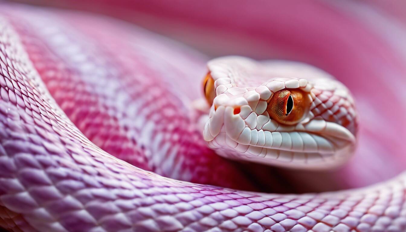 lavender albino corn snake