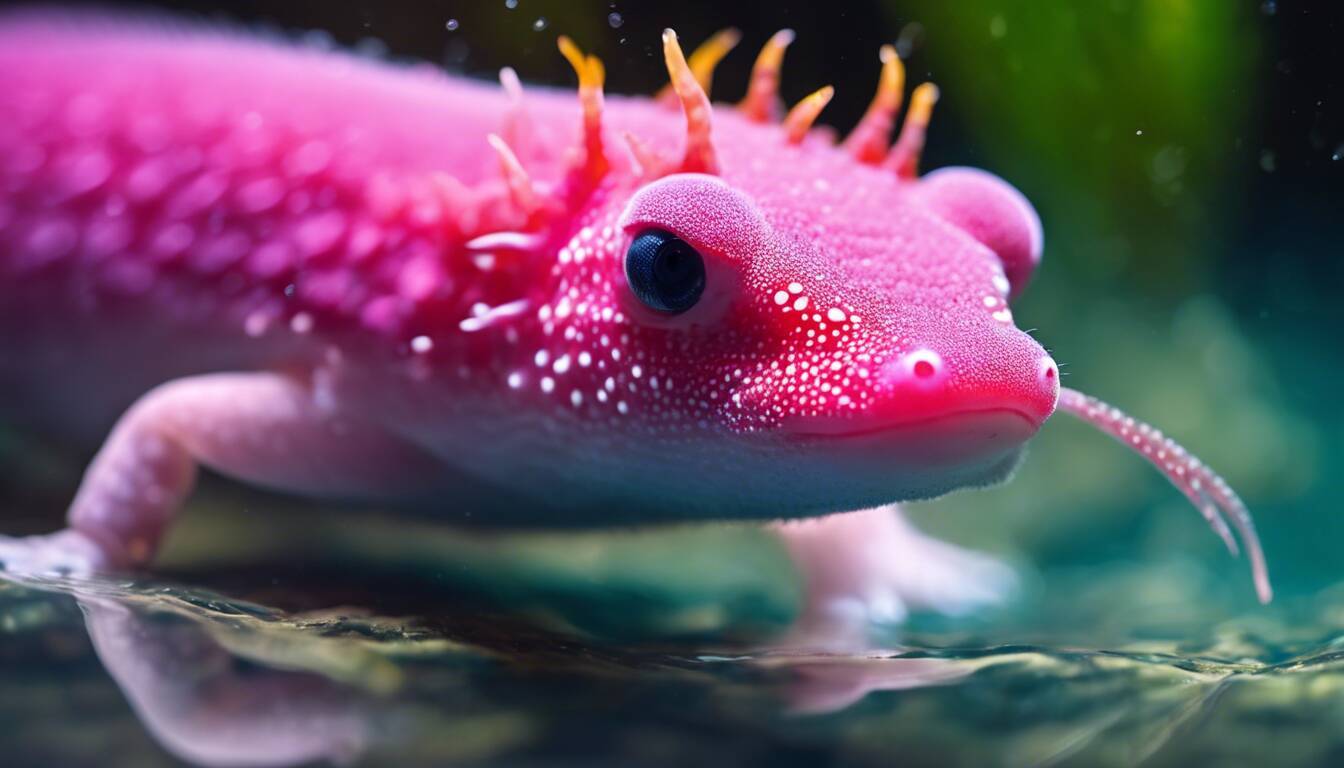 white spots on axolotl